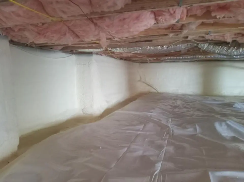 Crawl space encapsulation with closed-cell spray foam for Spray Foam Roofing in Brookings